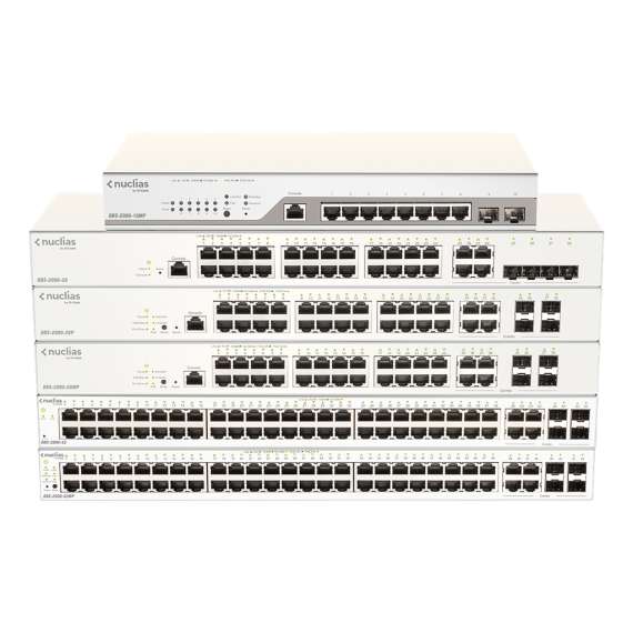 Buy D-Link DBS-2000-10MP 8-Ports 10/100/1000Mbps + 2-Ports GE SFP Cloud Networking Switch in [storefront]